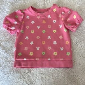 Toddler Girl’s Janie and Jack Disney Puff Sleeve Sweatshirt, 3